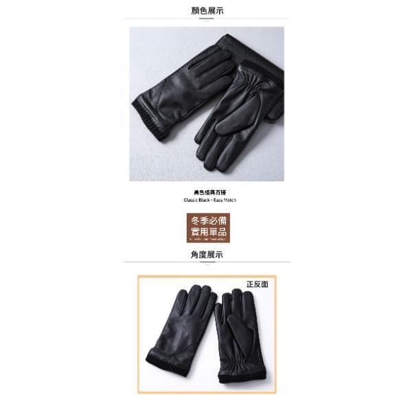 羊皮全掌可觸碰螢幕男士騎車手套【LGL14】 