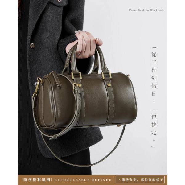 頭層牛皮波士頓包女包【LB1241】 