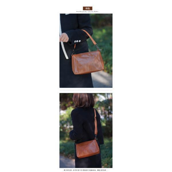頭層牛皮雙背帶簡約肩背包女包【LB1246】 