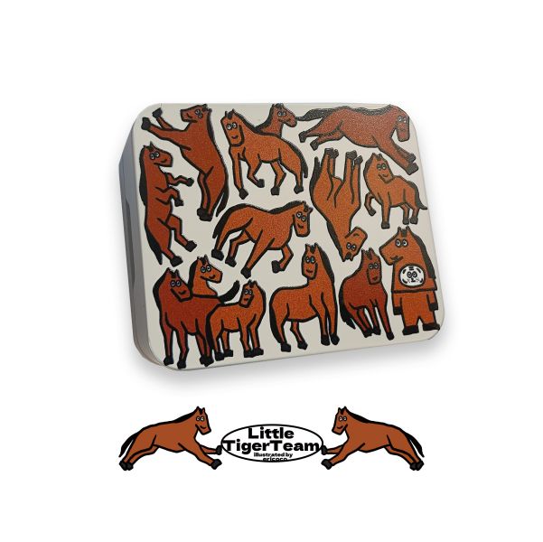 很多馬收納鐵盒 小虎,馬,小虎day,收納盒