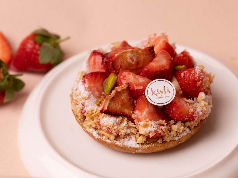 草莓鮮奶乳酪塔 