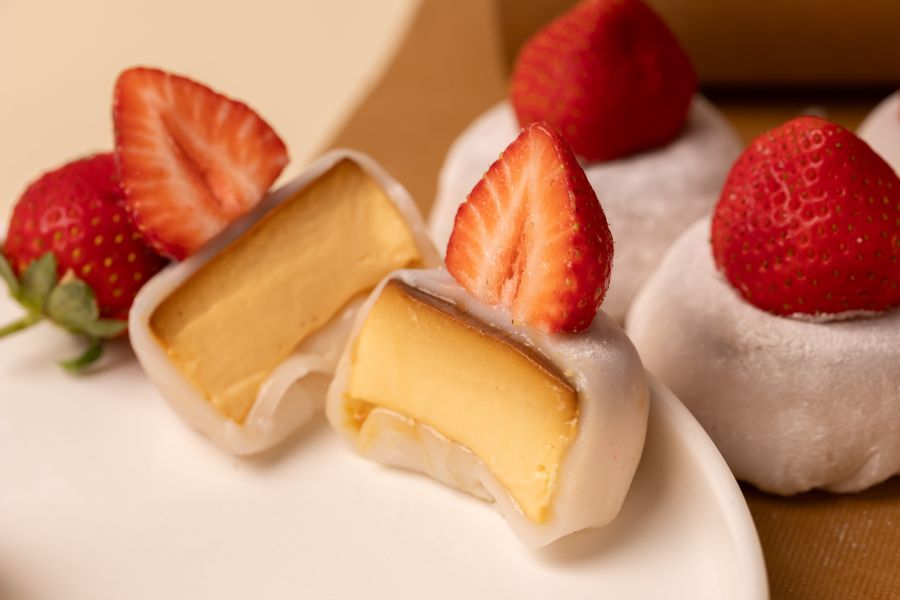 【草莓季新品】草莓布丁大福3入 