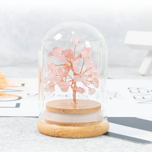 【贈】招桃花粉晶樹1個/招桃花/人緣旺/添好運/ 手工製作 典藏匠藝 