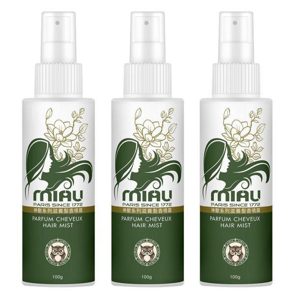 MIAU-神獸系列滋養髮香噴霧/隨身瓶100g/清新去味同時保濕修護、蓬鬆亮澤/【狐狸/貓頭鷹/孔雀/花豹/公鹿】共五款 