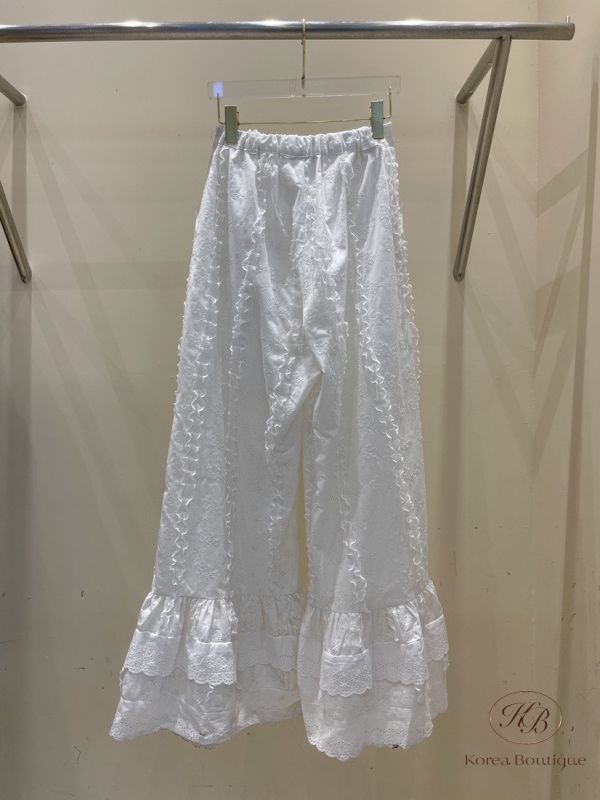 Su89 夏裝 重工雕花褲 