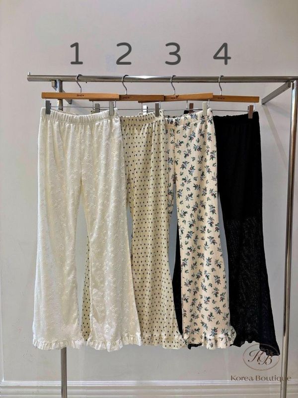 SS185 春季 多種花色的花邊褲 