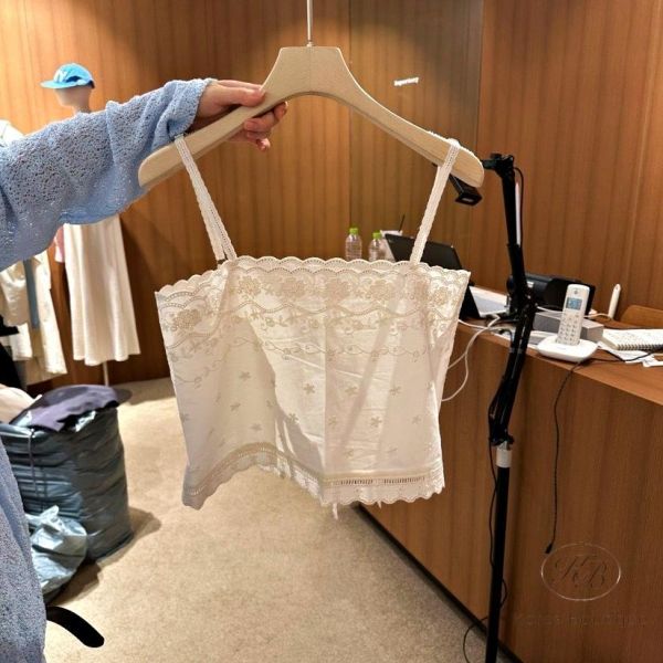 SS344 春季 棉麻細緻綁帶背心 