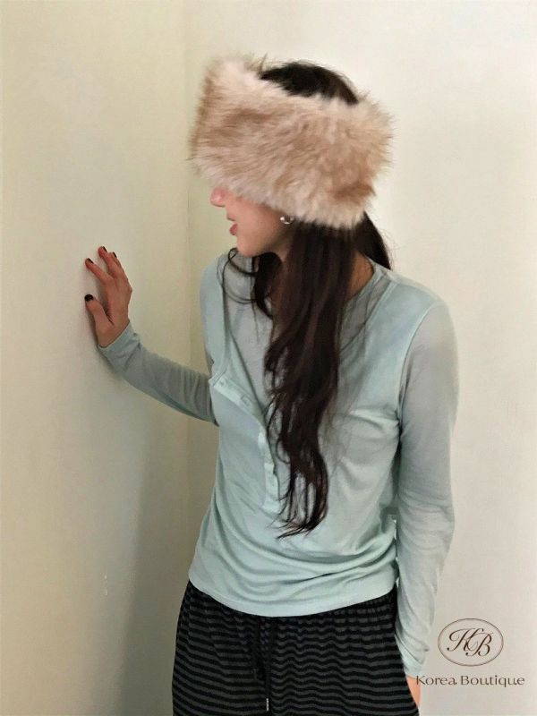 Fw501 冬季 毛毛髮帶 