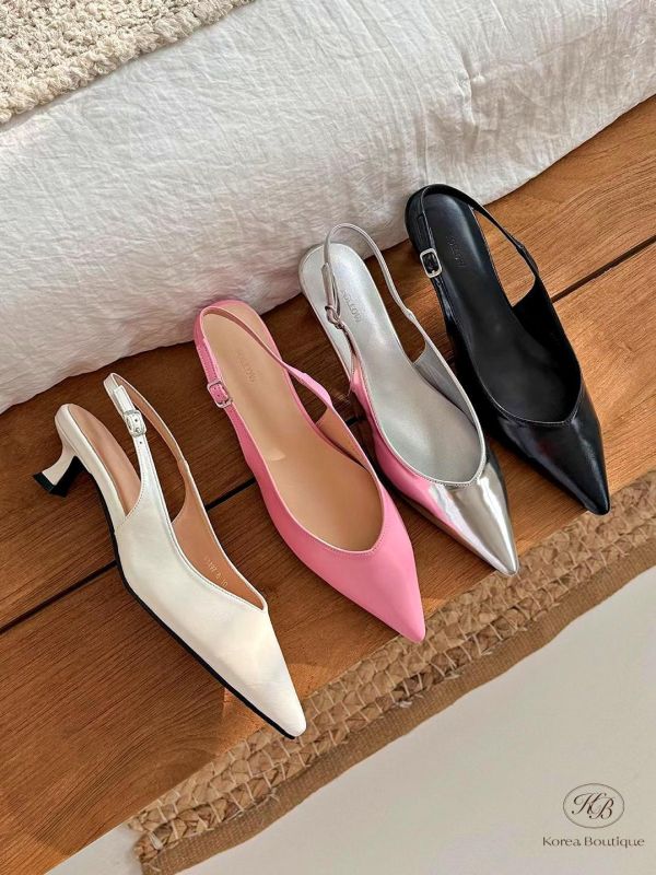 SS140 春季 尖頭亮眼跟鞋 四公分 
