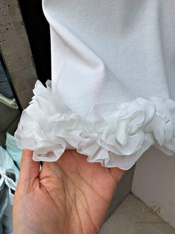 SS324 春季 花瓣下擺上衣 