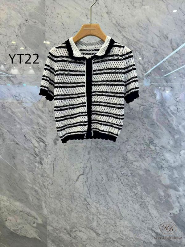 SS443 春季 JS家橫條針織衫 