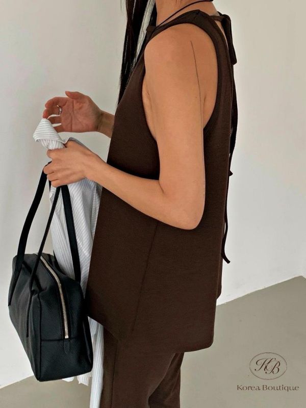 SS323 春季 棉質露背套裝 