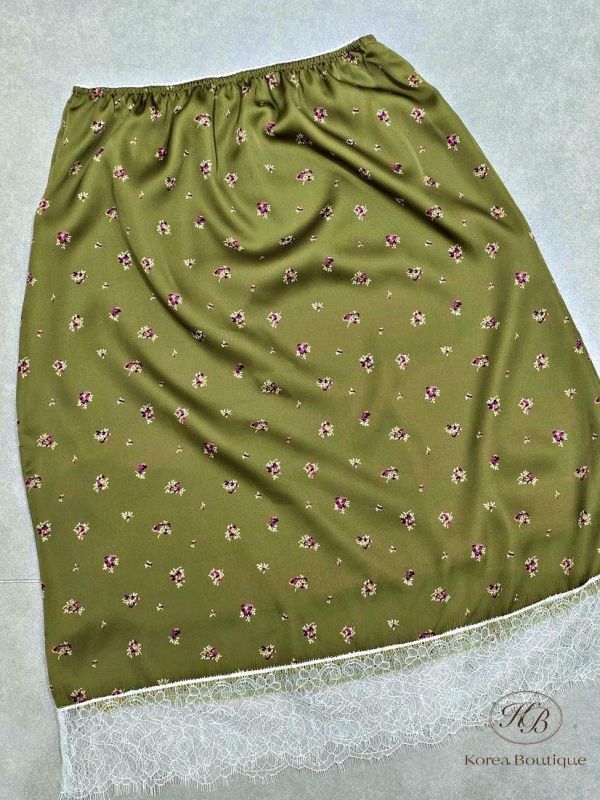 FW2609 秋季 花卉蕾絲半身裙 