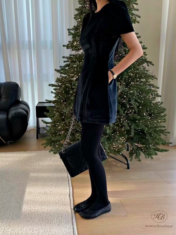 Fw455 冬季 天鵝絨洋裝 