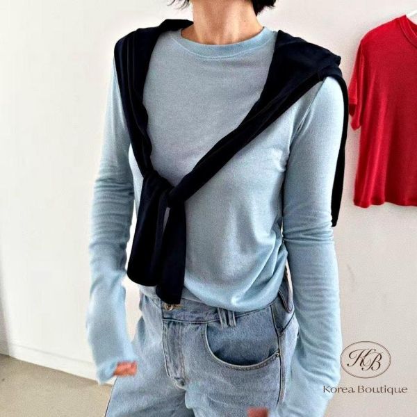 SS142 春季 彈性好材質也舒服的長袖/短袖上衣 顏色選擇多 