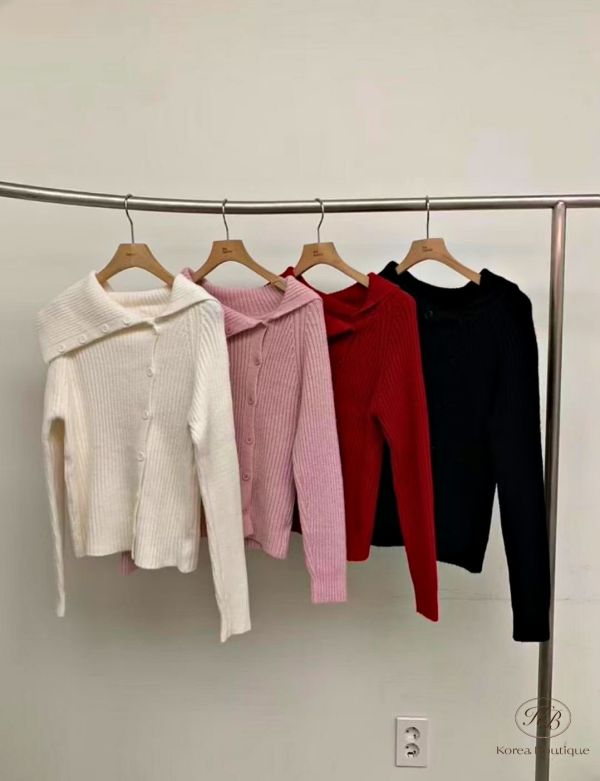 Fw341 秋季 V領針織上衣 