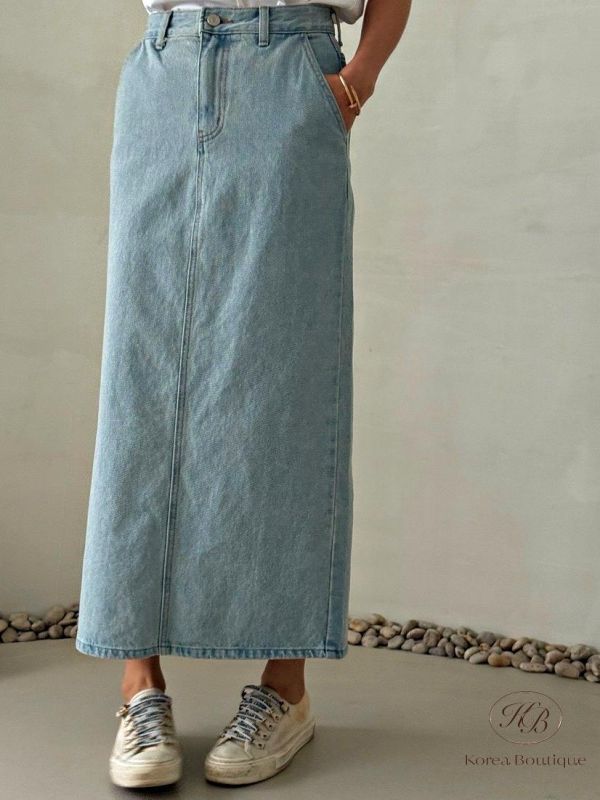 SS155 春季 簡單就好的牛仔裙 