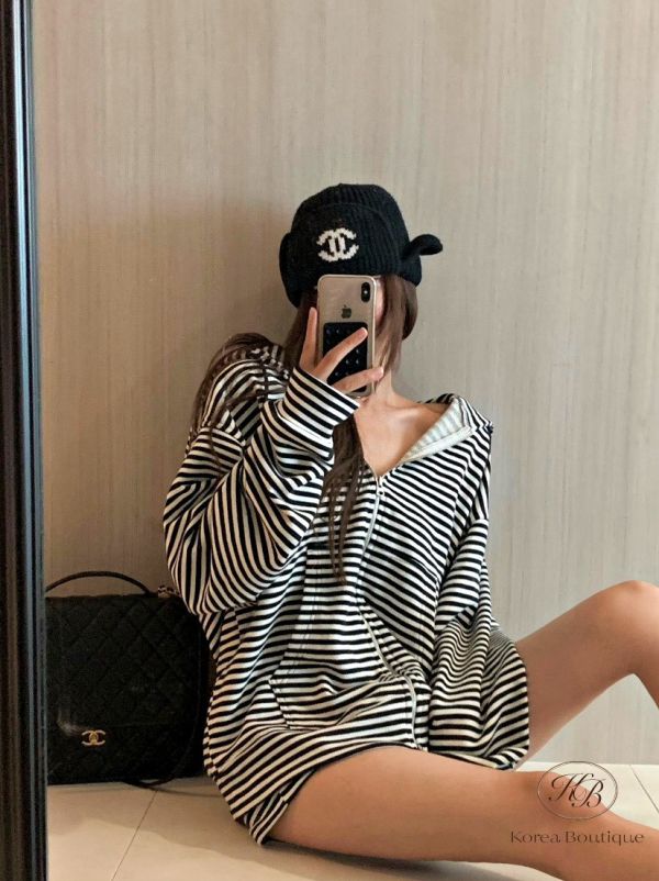 Fw156 秋季 條紋外套套裝 