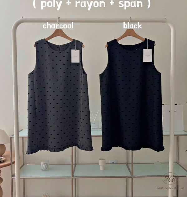 FWKR64 冬季 滿滿蝴蝶結背心洋裝 