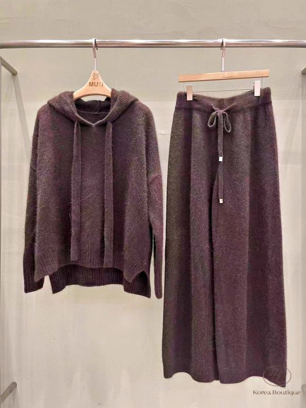 Fw394 秋季 經典款 長期熱賣 針織套裝 四色 