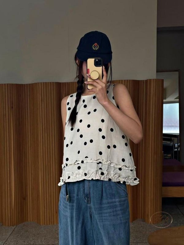 SS303 春季 點點圖案背心 
