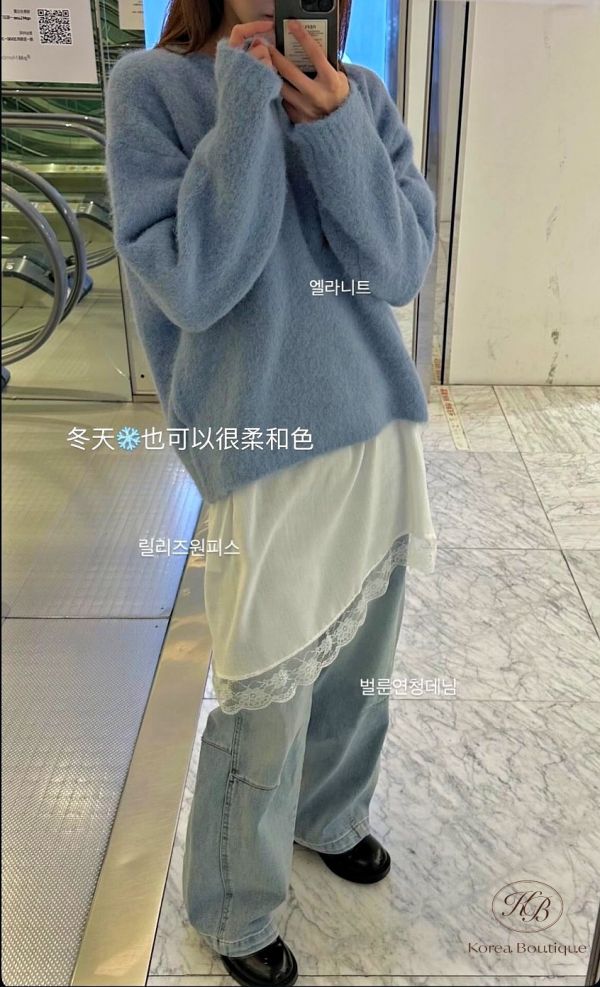 Fw440 冬季 冬天也可以很柔和色的毛衣 