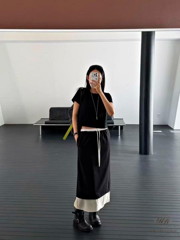 SS179 春季 紡紗西裝半身裙 均碼 