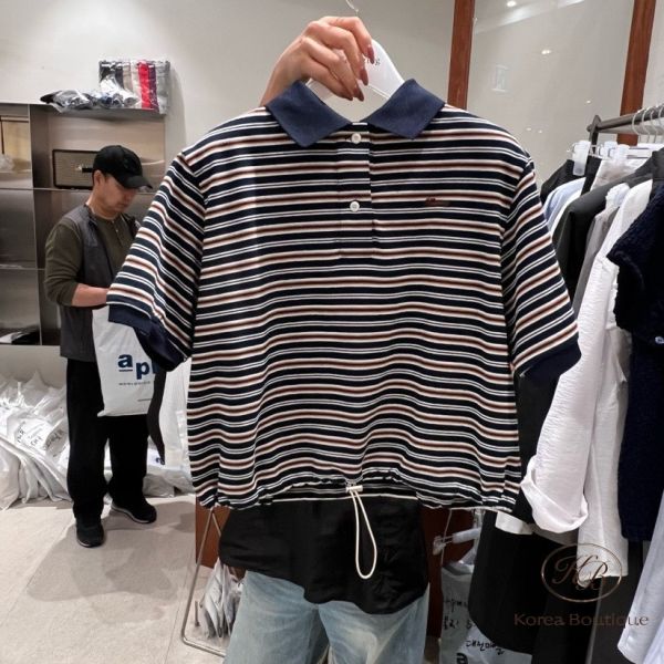 Spv50 春裝 有束口設計的polo衫 