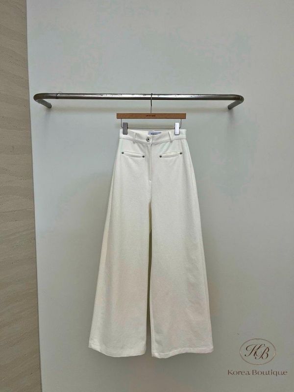 SS192 春季 直筒微喇叭牛仔褲 