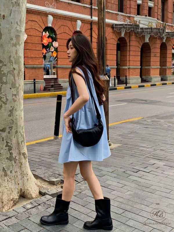 SS394 春季 夏季簡約背心洋裝 