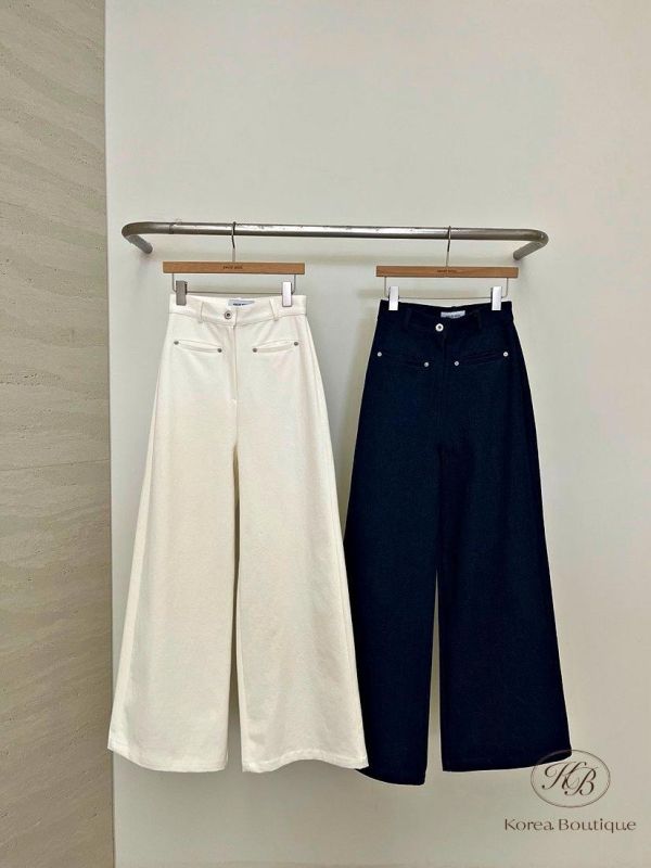 SS192 春季 直筒微喇叭牛仔褲 