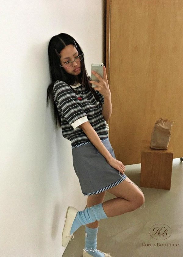 SS433 春季 好好看好搭配的條紋polo衫 