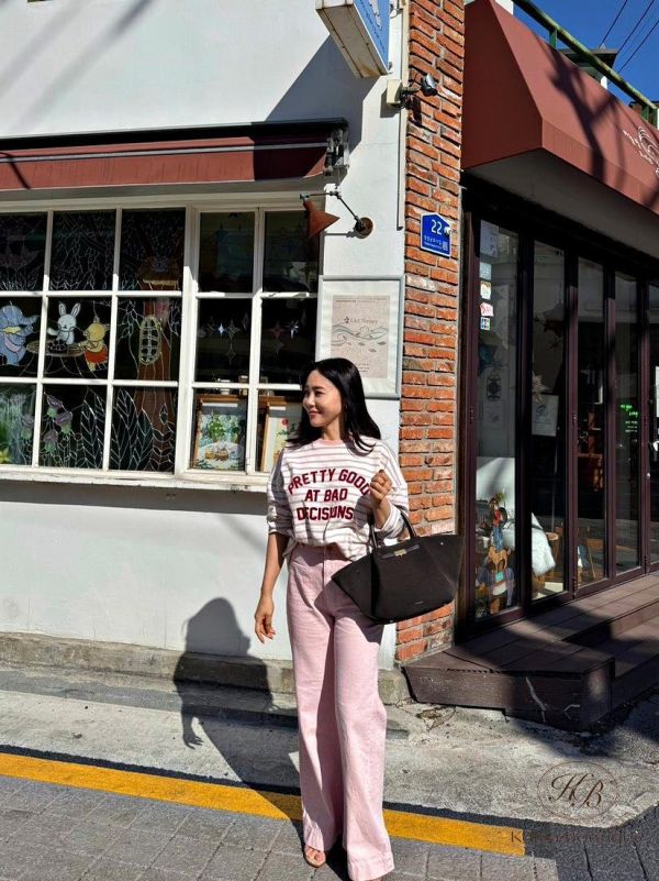 SS245 春季 顏色春天好看的版型牛仔褲 