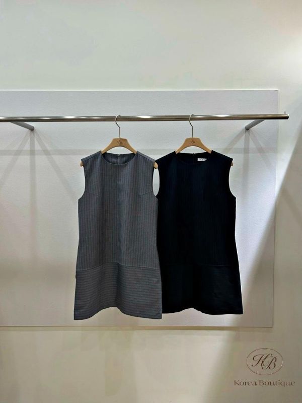 SS441 春季 條紋西裝背心洋裝 
