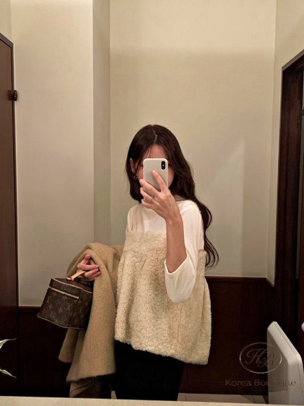 FWKR101 冬季 熊寶寶感的背心 