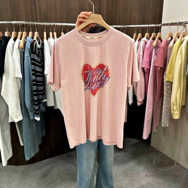 SS321 春季 大愛心造型teee 