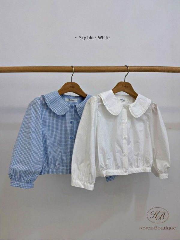 SS331 春季 可愛圓領襯衫套裝 