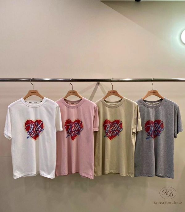 SS321 春季 大愛心造型teee 
