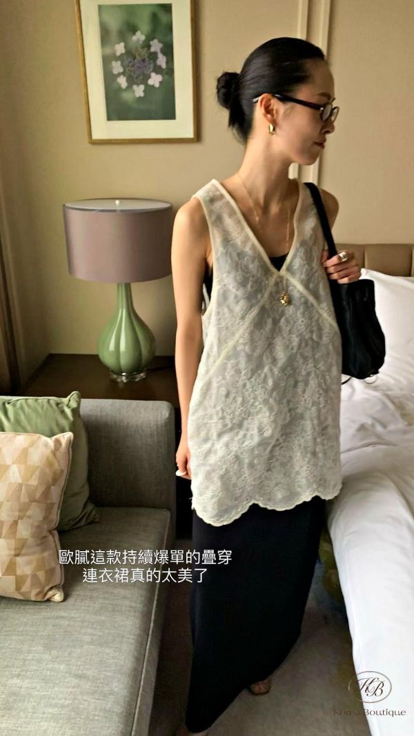 SS569 夏季 刺繡重工連身裙 