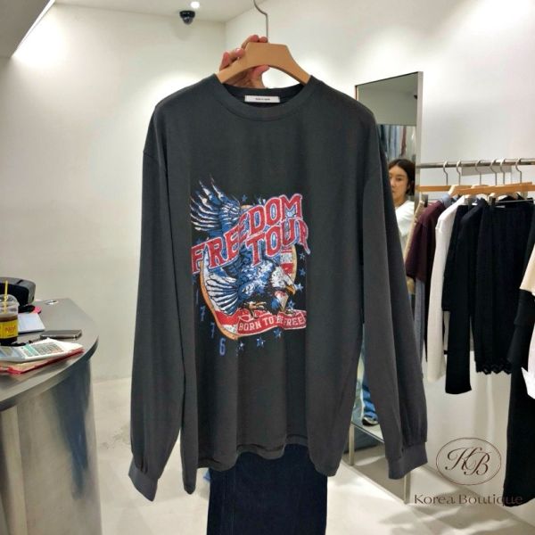 Fw215 秋季 老鷹水洗棉長袖 