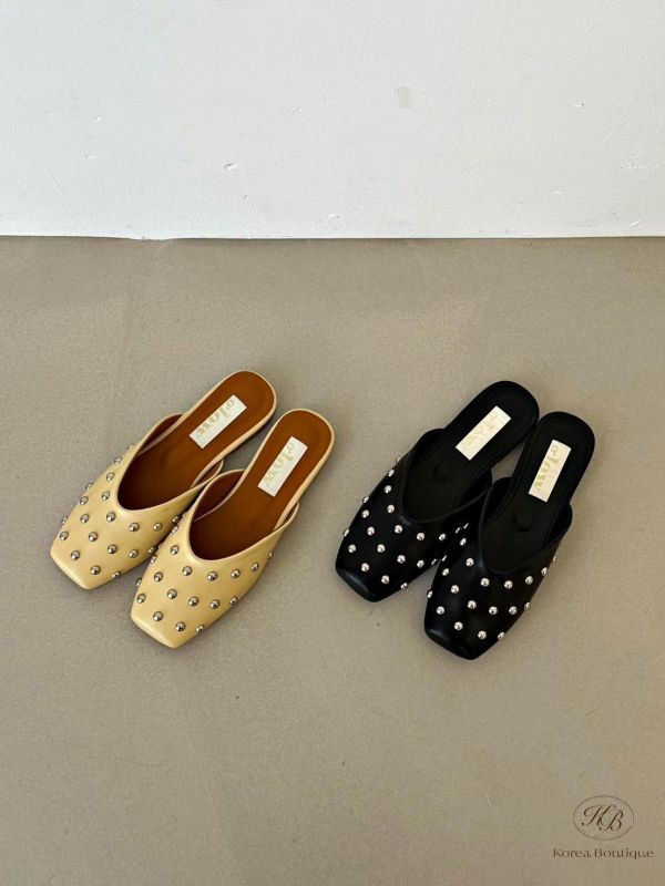 SS453 春季 時髦卯釘拖鞋 