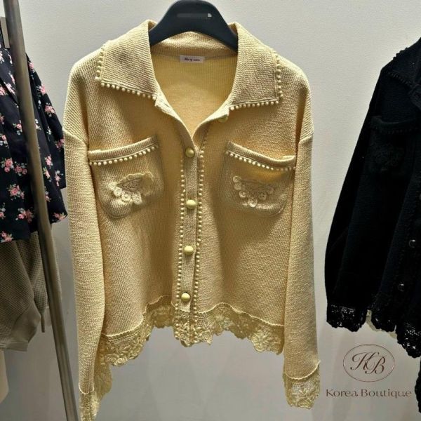 SS220 春季 好美小細節也很多的針織外套 