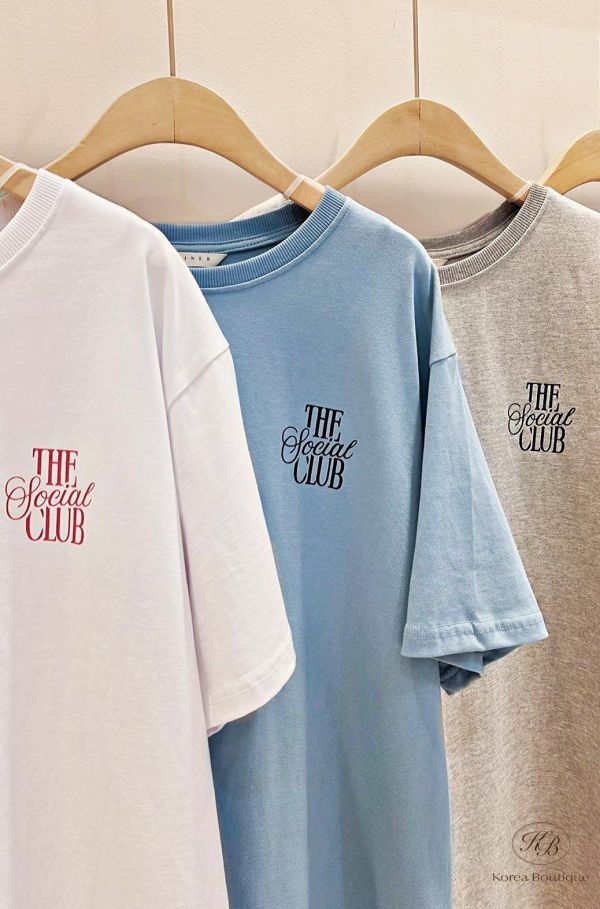 SS374 春季 男友風字母tee 