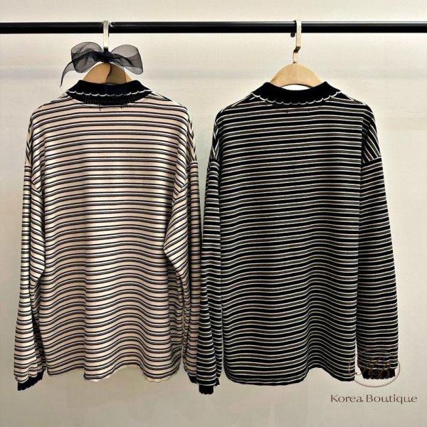 SS13 春季 條紋細節很多的polo衫 