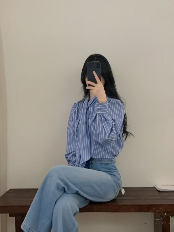 Fw55 秋季 領巾設計襯衫 