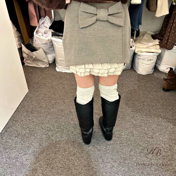 FWKR46 冬季 很有小心機的短裙 