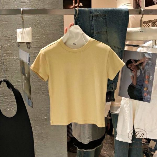 SS326 春季 好看的素tee 