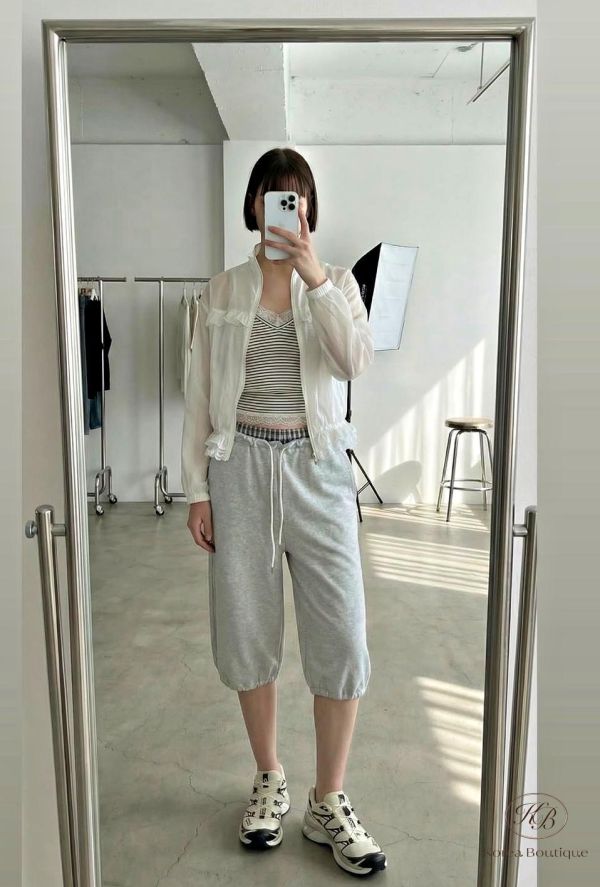 SS412 春季 透膚蕾絲造型風衣外套 