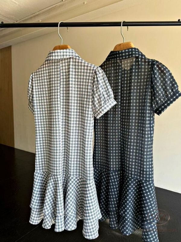 SS267 春季 復古格紋洋裝 