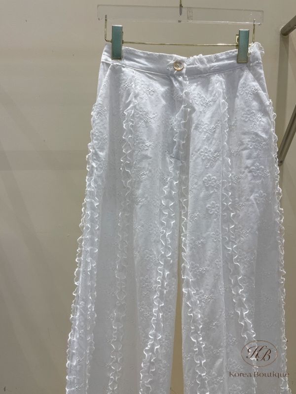 Su89 夏裝 重工雕花褲 